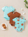 Body SHEIN para bebé niño con estampado de galletas y leche (1 pieza) y body liso - Quierox - Tienda Online