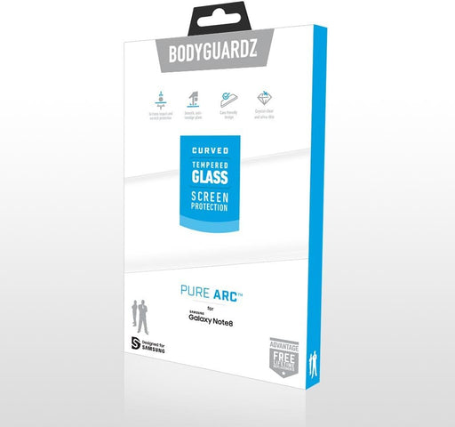 BodyGuardz - Protector de pantalla Pure Arc Glass para Galaxy Note8 - Quierox - Tienda Online