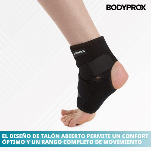 Bodyprox Soporte de tobillo, funda de neopreno transpirable, envoltura ajustable (1 unidad) - Quierox - Tienda Online