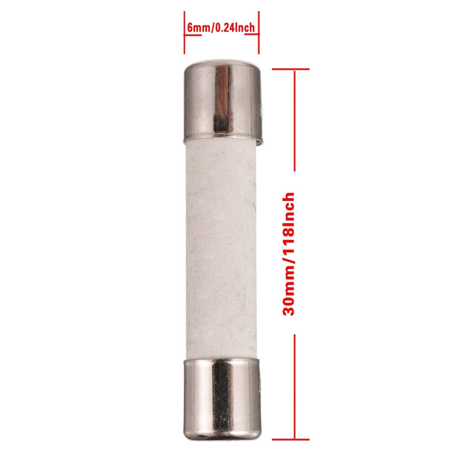 72 Pz 6x30mm Fusibile A Tubo Di Vetro A Soffiaggio Rapido K - Foto 9