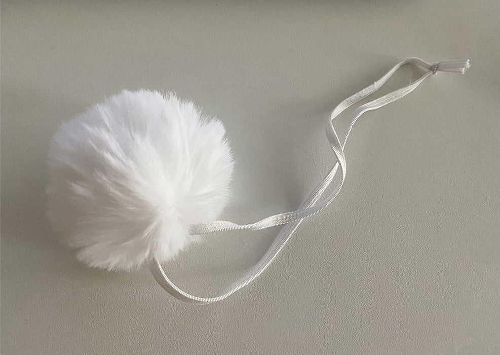 Bola de cola de conejo de peluche, disfraz, accesorio para Halloween, fiesta de Pascua - Quierox - Tienda Online