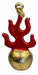Bola De Fuego Amuleto De Feng Shui Baño De Oro 3 Cm Alto - Quierox - Tienda Online