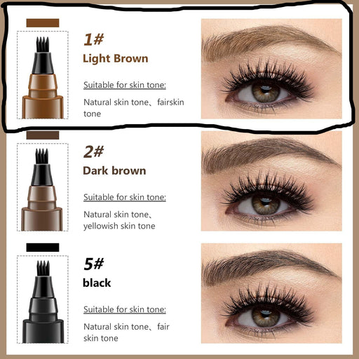 Bolígrafo de contorno de cejas, mágico, preciso, impermeable, fácil de moldear - Quierox - Tienda Online