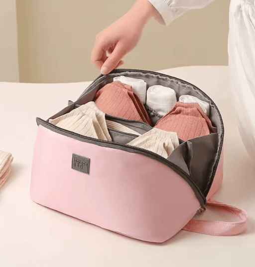Bolsa de almacenamiento de ropa interior rosa portátil, con cremallera - Quierox - Tienda Online