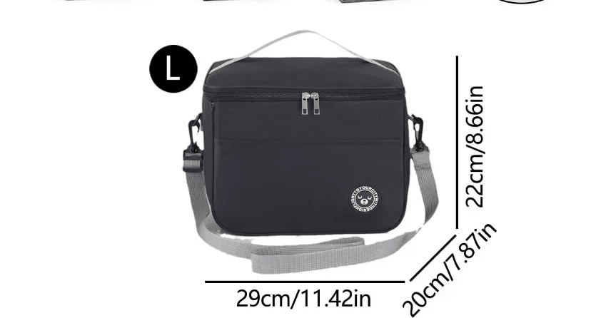 Bolsa de almuerzo portátil con correa para el hombro, bolsa aislante, bolsa para lonchera - Quierox - Tienda Online
