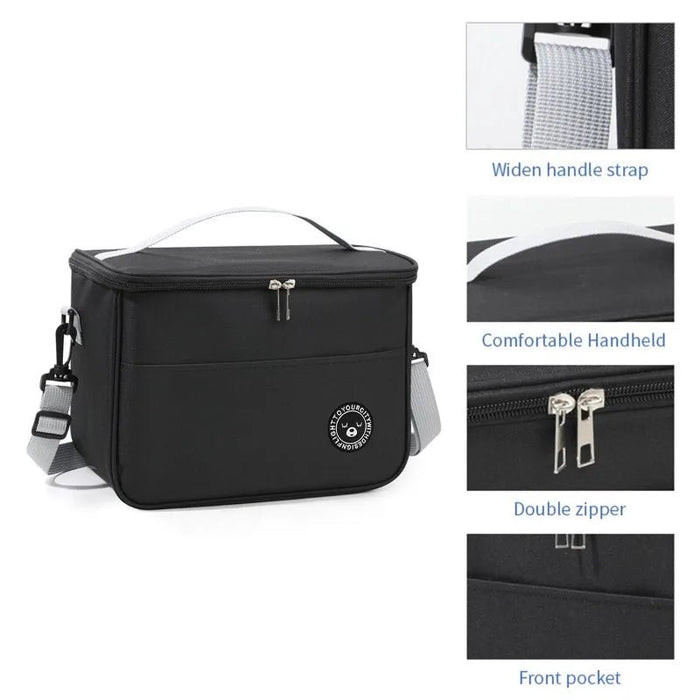 Bolsa de almuerzo portátil con correa para el hombro, bolsa aislante, bolsa para lonchera - Quierox - Tienda Online