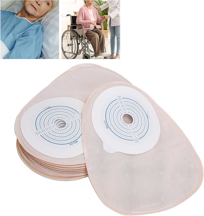 Bolsa de colostomía, 10 piezas de bolsas de colostomía desechables de una pieza - Quierox - Tienda Online