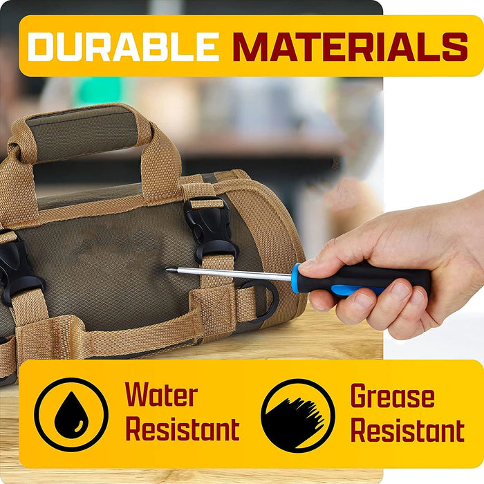 Bolsa de herramientas multiusos, de alta calidad, profesional, con múltiples bolsillos, para herramientas de ferretería - Quierox - Tienda Online