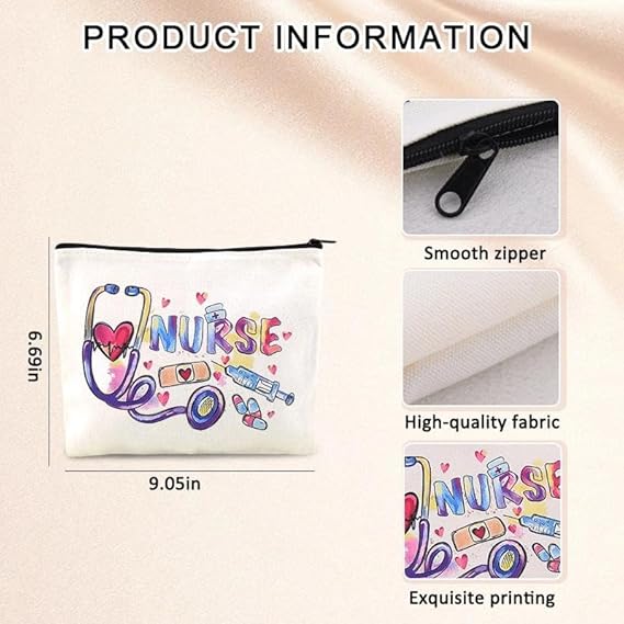 Bolsa de maquillaje para enfermeras con cremallera - Quierox - Tienda Online