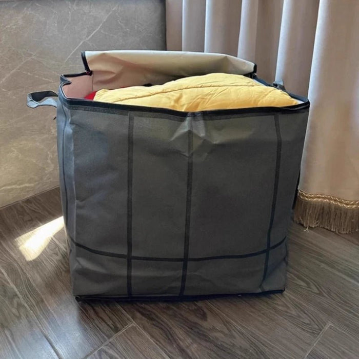 Bolsa de tela de gran capacidad con cremallera y asas para mantas, sábanas. Ideal para el hogar - Quierox - Tienda Online