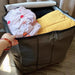 Bolsa de tela de gran capacidad con cremallera y asas para mantas, sábanas. Ideal para el hogar - Quierox - Tienda Online