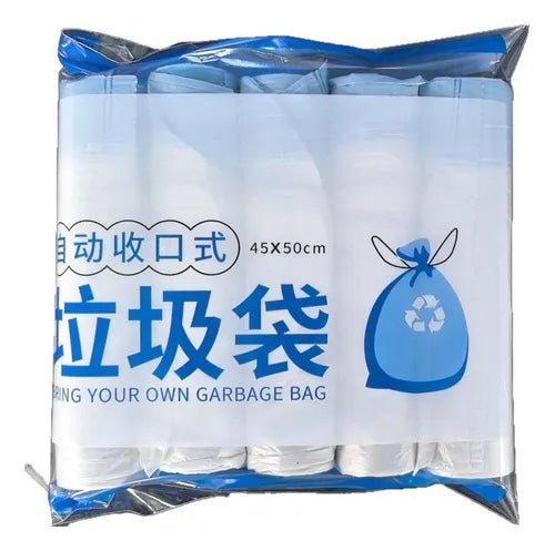 Bolsas de basura con cordón, gruesas y reutilizables, paquete de 3 rollos, de 45*50cm - Quierox - Tienda Online