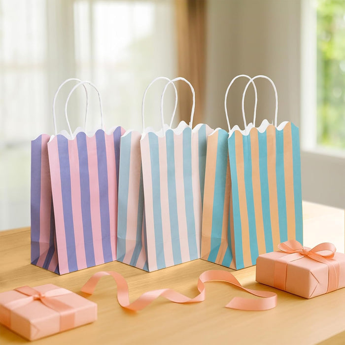 Bolsas de regalo pequeñas con asas, paquete de 12 bolsas de papel - Quierox - Tienda Online