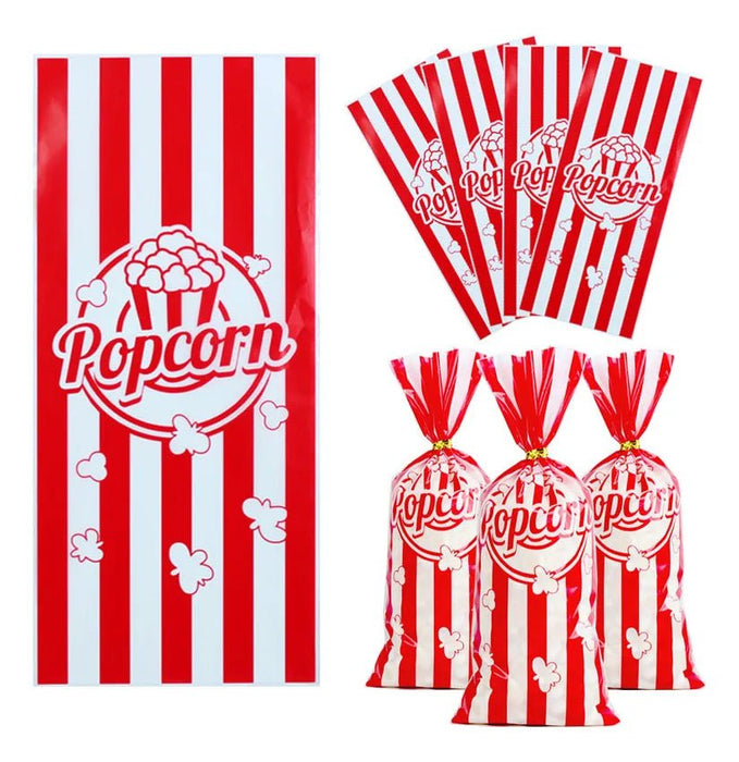 Bolsas para Palomitas de Maíz con Lazos Retorcidos, Perfectas para Fiestas de Cumpleaños - Quierox - Tienda Online