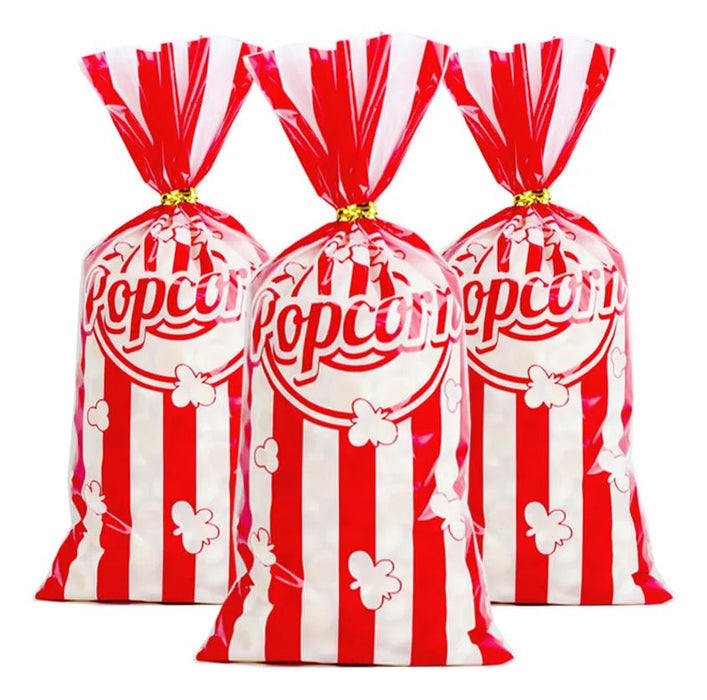 Bolsas para Palomitas de Maíz con Lazos Retorcidos, Perfectas para Fiestas de Cumpleaños - Quierox - Tienda Online