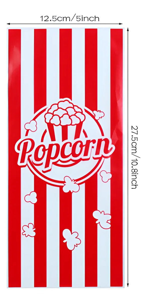 Bolsas para Palomitas de Maíz con Lazos Retorcidos, Perfectas para Fiestas de Cumpleaños - Quierox - Tienda Online