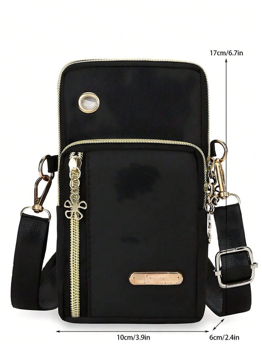 Bolso bandolera casual con múltiples cremalleras para mujer - Quierox - Tienda Online