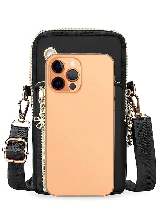 Bolso bandolera casual con múltiples cremalleras para mujer - Quierox - Tienda Online