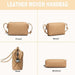 Bolso bandolera de cuero trenzado para mujer, monedero de hombro - Quierox - Tienda Online
