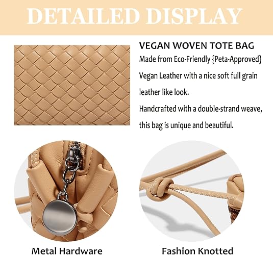 Bolso bandolera de cuero trenzado para mujer, monedero de hombro - Quierox - Tienda Online
