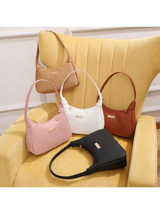 Bolso bandolera de moda para niñas, de piel sintética cómoda y de color liso - Quierox - Tienda Online