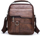 Bolso bandolera de piel para hombre, ideal para viajes, oficina o negocios, con correa ajustable - Quierox - Tienda Online