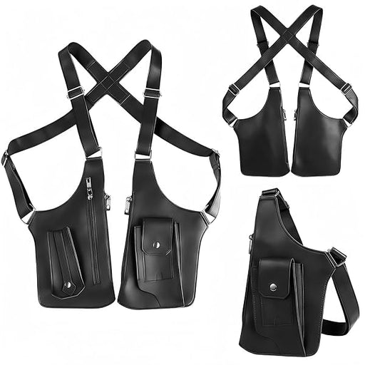 Bolso bandolera para hombre de piel de primera calidad de pecho cruzado para viajes - Quierox - Tienda Online