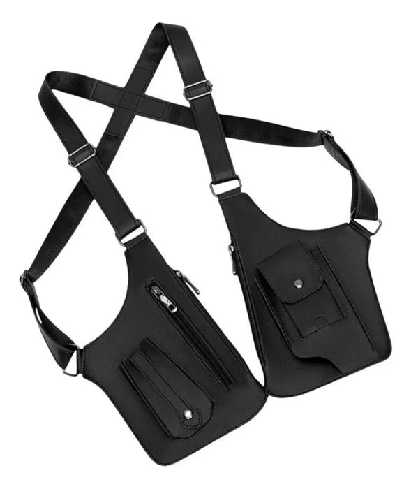 Bolso bandolera para hombre de piel de primera calidad de pecho cruzado para viajes - Quierox - Tienda Online