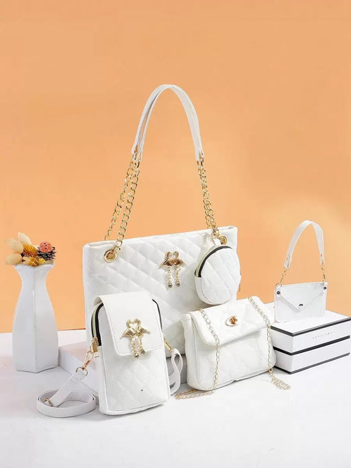 Bolso bandolera vintage de moda, mini bolso tote para mujer, conjunto 2 en 1 - Quierox - Tienda Online