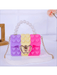 Bolso Con Forma De Corazón Para Niñas, De Hombro De Silicona Con Cadena De Metal - Quierox - Tienda Online