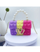Bolso Con Forma De Corazón Para Niñas, De Hombro De Silicona Con Cadena De Metal - Quierox - Tienda Online