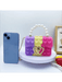 Bolso Con Forma De Corazón Para Niñas, De Hombro De Silicona Con Cadena De Metal - Quierox - Tienda Online