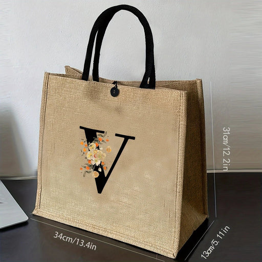 Bolso De Mano Con Estampado De Letras De Moda, Bolsa De Regalo De Gran Capacidad - Quierox - Tienda Online