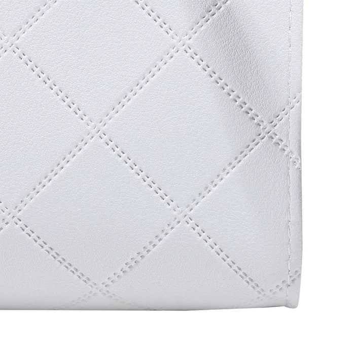 Bolso de mano cuadrado a rayas para mujer, estilo fresco y juvenil, gran capacidad, textura fina - Quierox - Tienda Online