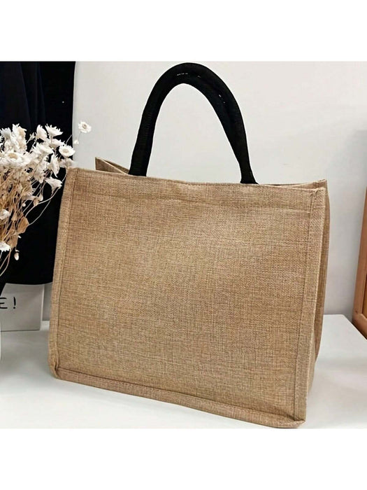 Bolso de mano tipo tote con estampado de letras "Mama", de gran capacidad - Quierox - Tienda Online
