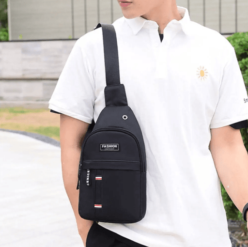 Bolso de pecho a la moda para hombre, bolso de hombro tipo bandolera deportivo informal - Quierox - Tienda Online