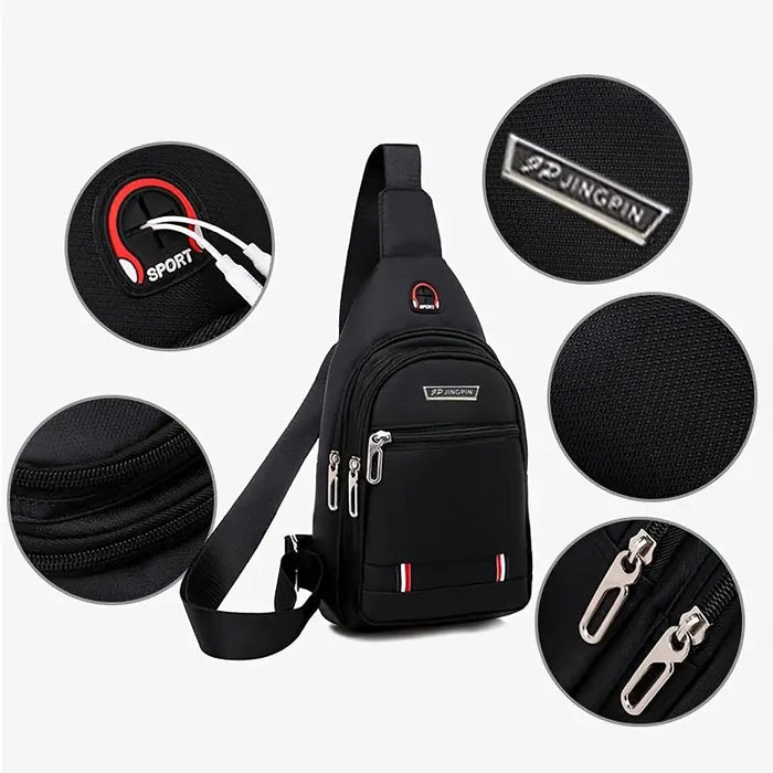 Bolso de Pecho para hombres con Cinturón y 4 Bolsillos, Gran Capacidad, - Quierox - Tienda Online