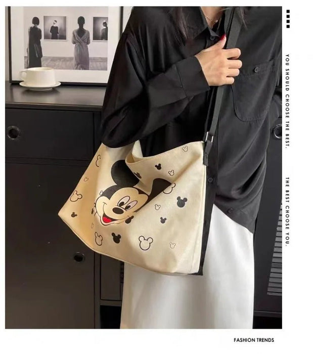 Bolso grande Disney para mujer, diseño kawaii de Mickey Mouse, bolso de hombro - Quierox - Tienda Online
