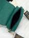 Bolso pequeño cuadrado Flip Lychee Grain, bolso bandolera sencillo, verde - Quierox - Tienda Online