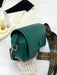 Bolso pequeño cuadrado Flip Lychee Grain, bolso bandolera sencillo, verde - Quierox - Tienda Online