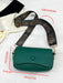 Bolso pequeño cuadrado Flip Lychee Grain, bolso bandolera sencillo, verde - Quierox - Tienda Online