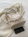 Bolso tipo cubo de piel sintética con detalle de cadena, bandolera para mujer. - Quierox - Tienda Online