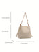 Bolso tipo cubo de piel sintética con detalle de cadena, bandolera para mujer. - Quierox - Tienda Online