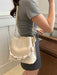 Bolso tipo cubo de piel sintética con detalle de cadena, bandolera para mujer. - Quierox - Tienda Online