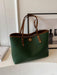 Bolso tote casual de gran capacidad y versátil, de estilo minimalista y de moda en PU - Quierox - Tienda Online