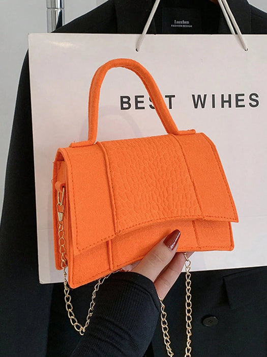 Bolso unicolor simple de mano y hombro, Bolso bandolera Monedero - Quierox - Tienda Online