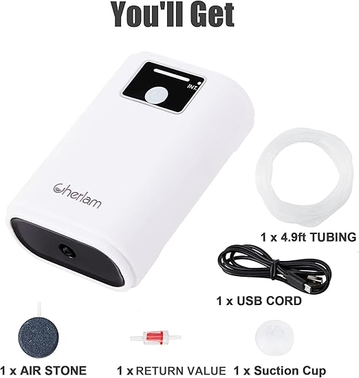 Bomba de aire para acuario, burbujeador para pecera, accesorios para peceras - Quierox - Tienda Online