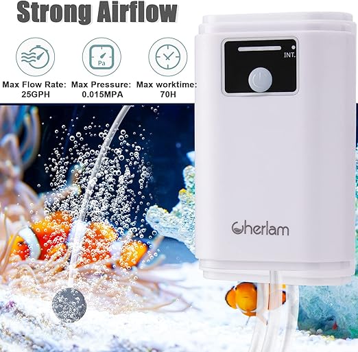 Bomba de aire para acuario, burbujeador para pecera, accesorios para peceras - Quierox - Tienda Online