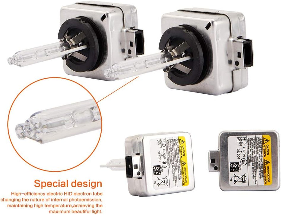 Bombilla de repuesto para faros delanteros de coche D1S 6000K de xenón, 12 V, 35 W (paquete de 2) - Quierox - Tienda Online
