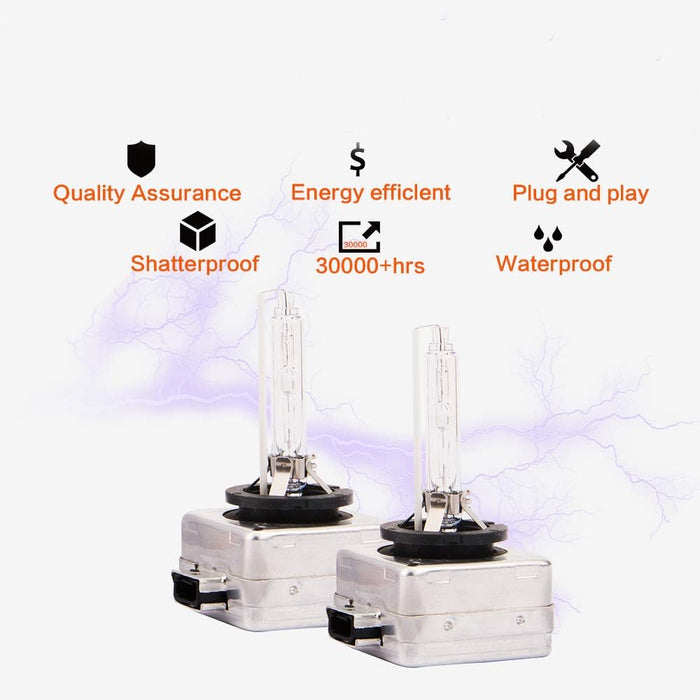 Bombilla de repuesto para faros delanteros de coche D1S 6000K de xenón, 12 V, 35 W (paquete de 2) - Quierox - Tienda Online